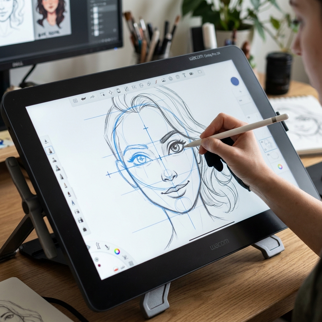 Digital sketching process